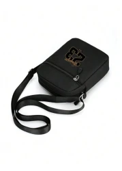 1pc Shoulder Bag Fashionable Popular Casual 23 Digital Decorations For Winter Use Comfortable Touch Zipper Closure Adjustable Shoulder Strap For School Work Shopping Play Birthday Gifts Suitable For B