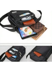 Oxford Cloth Men s Shoulder Bag Multi Pocket Wallet Messenger Bag Casual Large Capacity Waterproof One Shoulder Sling Bag For Middle Aged And Elderly Suitable For Travel Business Summer