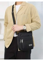 حقيبة كتف واسعة متعددة الطبقات مقاومة للماء، حقيبة أعمال للرجال والنساء ( السحب عشوائي) استخدام (رموز حرفية عش