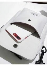 حقيبة كتف كانفاس للجامعة والرحلات يابانية طراز هاراجوكو أنيقة ، أحادية اللون محايدة ، مناسبة للطلاب والكليات