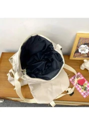 Retro Utility Courier Bag Large Capacity Shoulder Bag Student Nylon Crossbody Bag Comes With 4 Pins Unisex New Life Items For Students Men Essentials Side Bag Sling Bag Fashion Men s Bags Anime School