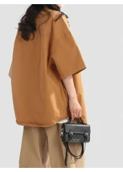 peach tree Minimalist Mini Box Shaped Crossbody Bag Peach Tree Design