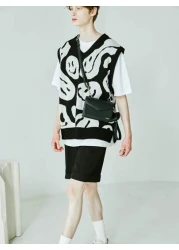 1 حقيبة كتف مربعة من الجلد الصناعي بلون أحادي عصري بسيط مناسبة للاستخدام اليومي، حقيبة كروس بودي، حقيبة حمل لل