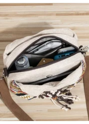 1pc Bohemian Style Woven Owl Pattern Women s Crossbody Bag Portable Messenger Bag Original Design Versatile Multifunctional Handbag For Beach Travel Vacation