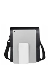 saroxi 1 قطعة حقيبة كتف/عبر الجسم للرجال بتصميم بسيط، حقيبة رسول من جلد PU مقاوم للخدش بتصميم كاجوال، حقيبة نفعية ل