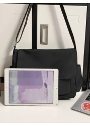 1Pc Retro Style Messenger Bag Crossbody Bag Sling Bag Backpack For High School Students Large Capacity College Bag Summer Thanksgiving Travel Holiday Bag Tote Bag Rider Bag Fanny Pack Bag Camping Slin