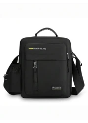 1pc Zipper Closure Handbag New Style Fashion Messenger Bag Can Be Carried On Shoulder Crossbody Hand Shoulder Strap Adjustment Buckle Practical Pull Head Can Be Carried On Left And Right Shoulders For