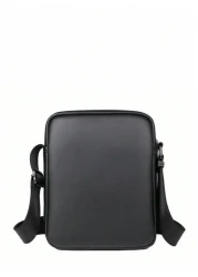 saroxi 1pc Men s PU Leather Square Shoulder Bag Casual Crossbody Bag With Side Pocket Summer Casual Messenger Bag Versatile Scratch Resistant For Commuting Simple Style Black Bag Gift For Boyfriend Hu