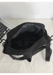 High School Students Multifunctional Sling Bag Shoulder Bag Casual Bag Men Letter Graphic Square Bag Schoolbag For Travel College Outdoor Sports Commute Multiple Pockets Messenger Bag Sling Bag Christ