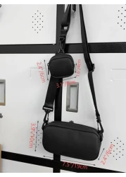 Multifunctional Mini Minimalist Square Bag With Coin Purse Shoulder Bag Sling Bag Casual Bag Crossbody Bag For High School Student University Student Freshman Side Bag Black Bag Small Bag For Holiday