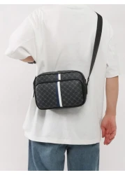 Men s Stylish Large Capacity Multi Functional American Style Texture Shoulder Bag Spring Summer 2024 New Vintage Sling Bag Crossbody Bag Versatile Travel Bag For School Season Good Choice For Couple S