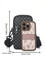 Shoulder Bag Brand New Sports Crossbody Bag Casual Versatile Lightweight Commuting Backpack Mobile Phone Bag Checkered Backpack Christmas Teacher Gift College University Bag For School Portable Fashio