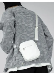 Mini Men Square Bag Sling Bag Sport Bag For High School University Student For Travel College School Leather Bag Going Out Water Proof Gifts PU Leather Essentials Winter Christmas Gifts Outdoor Thanks