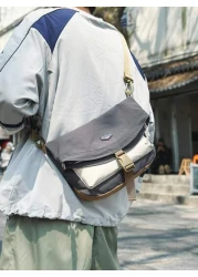 New Fashion Simple Waterproof Men s Shoulder Bag Outdoor Casual Gym Cycling Messenger Bag College Style For School Work Travel High Quality Phone Pouch Gift