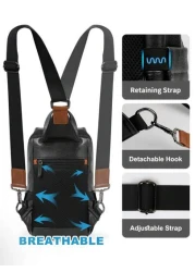 Men s Fashion Chest Bag Anti Theft Men s Crossbody Bag Waterproof And Lightweight Adjustable Shoulder Strap Backpack Small Chest Bag For Hiking Travel Outdoor Activities