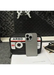 Unisex Magnetic Tape Design Small Square Crossbody Shoulder Bag Fashionable Casual Camera Bag For Men Women