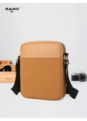 1pc Men s Solid Color Oblique Shoulder Bag Side Pocket Messenger Bag Casual Crossbody Square Pouch Multifunctional Commuting Bag Minimalist Style Black Or Brown Gift For Men Boyfriend