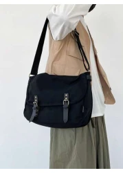 Vintage Military Canvas Laptop Bag Medium Messenger Bag