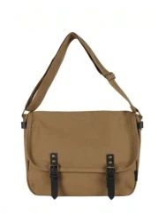 Unisex Casual Flap Canvas Crossbody Messenger Bag Portable Shoulder Bag For Work Shopping Travel Suitable For Father s Day Holidays Gatherings