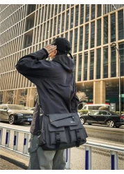 SLIN LXZQ Unisex Canvas Crossbody Shoulder Bag Casual Messenger Bag For Work School Daily Use Outdoor Activities School Supplies