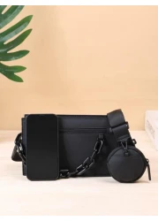 2pcs Men s Fashion Shoulder Bag Crossbody Bag Set For Party Travel Festival Purse Vintage Side Bags For Men