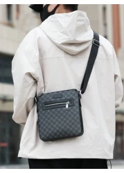 Men s Business Small Square Messenger Bag Casual Shoulder Crossbody Bag Crossbody Bag Sling Bag Chest Bag With Earphone Hole Lightweight For School Outdoor Christmas Gifts Scream Bag Winter Bag Thanks