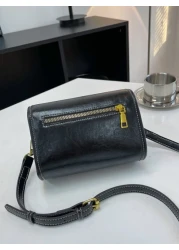 1pc Plain Color PU Flap Mini Shoulder Bag For Men Fashion Versatile Casual Suitable For Everyday Use Travel And Holiday Adjustable Strap Chest Bag Leather Bag Hobo Bag Hip Bag Purse Christmas Thanksgi