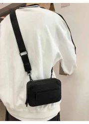 Men s Stylish Square Crossbody Bag Sling Bag Casual Box Shape Shoulder Bag Small Messenger Bag For Valentine s Day Gift Father s Day Gift College Travelling Commuting Sling Bag For Men Business
