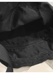 Letter Pocket Drawstring Design Fashionable All Match Mini Shoulder Crossbody Bag With Accessory Ornament Funny Gifts Travel Holiday Gifts For Men Vacation Men Gifts Laptop Winter Large Capacity Multi