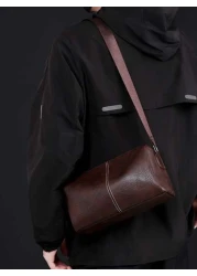 Fashionable Men s Bucket Bag Shoulder Bag Casual Messenger Bag Small Suitable For Travel Commuting Back To School