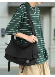 peach tree 1pc Messenger Crossbody Bag Large Capacity Shoulder Bag Peach Tree Style Minimalist Solid Color Mini Crossbody Bag Casual Shoulder Bag Gift For Men Halloween Christmas Men Bag Gifts For Men