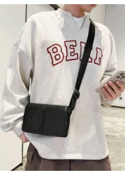 peach tree Men s Box Bag Shoulder Bag Crossbody Bag Square Bag Business PU Waterproof Flap Bag Wallet Neutral Business Storage Bag Suitable For Business Travel Toiletries Tools Storage Large Capacity