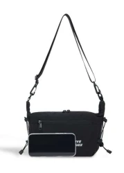 New Fashion Unisex Design Solid Color Nylon Messenger Bag With Letter Pattern Decoration Men s Large Capacity Shoulder Bag Lightweight And Waterproof