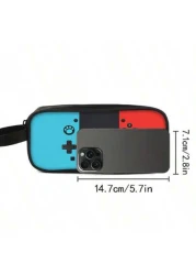 Game Console Pattern Printed Hand Held Double Layer Pen Bag