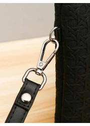 Men Single PU Embossed Clutch Wrist Bag Clutch Bag Hand Bag Wristlet Bag Purses Travel Work Summer Holiday Bag Multi Functional For Commute Undergraduates University Stylish Practical Portable Handbag