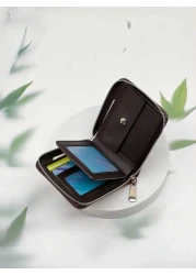 HOVI'S حدث منظر مظهرك بمحافظ رجالية جلدية أعمال عصرية محفظة قصيرة