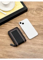 HOVI S Classic Minimalist Card Holder Ultra Thin Portable Card Coin Wallet Multi Function