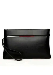 Men s Large Capacity Business Casual Envelope Clutch Bag Suitable For Mobile Phone And Coins Black Bag Hand Bag Vintage Gift Gift Valentines Gift Men Wallet Hand Bag Travel Winter Purse Wash Bag Old M