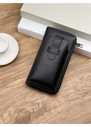 HOVI'S محفظة كلاتش ذات سعة كبيرة بتصميم مطبوع، محفظة طويلة بسيطة عصرية ذات طراز قديم، محفظة نسائية رجالية محمولة