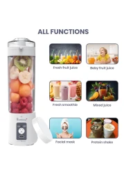 هوم برو بلاند برو بلس خلاط عصير كهربائي بمنفذ يو إس بي-سي أبيض 400 ملل