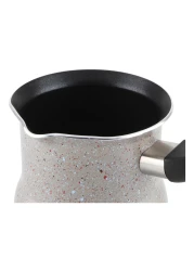 Marble Coffee Warmer With Black Handle Grey 9cm