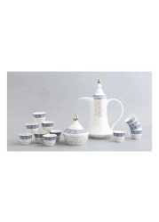 Neoflam Cawa Coffee Cups Set With Dallah And Dates Bowl Assorted 16 PCS