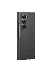 Samsung Vegan Leather Case Cover for Galaxy Fold6 Grey