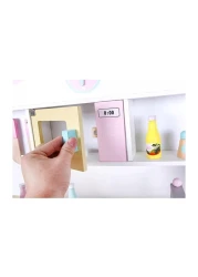 مجموعة مطبخ خشبية للعب الأدوار للأطفال - لعبة مطبخ تظاهرية للبنات والأولاد من سن 3 إلى 6 سنوات مجموعة مطبخ خشبية تعليمية مع ملحقات