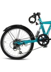 ITG Mogoo Icon 6 Speed Folding Bike With Lock And Head Light 20 Inch, Green