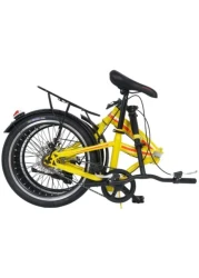 Vego Fold 20 Inch Single Speed Folding Bike, Yellow