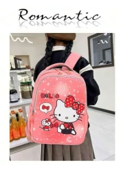 Sanrio 1pc Hello Kitty Kulomi 3 Piece Backpack Set Cartoon Print KT Cat Suitable For Middle High School Includes Backpack Shoulder Bag Pencil Case Great For Campus Back To School Outings And Gifts