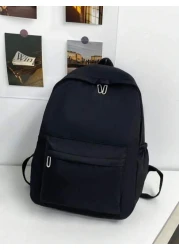 قطعة واحدة 26 حرف الأبجدية DIY العودة إلى المدرسة حقيبة مدرسية كبيرة السعة أنيقة متعددة الوظائف ظهر حقيبة محفظة