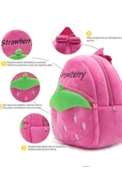 حقيبة ظهر كارتون قطيفة محمولة ، حقيبة كتف للحرم الجامعي ، حقيبة ظهر صغيرة