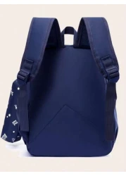 New Fashionable Cartoon Style Backpack With Small Bag